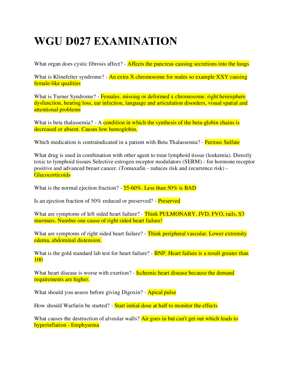 Preview image for WGU D027 EXAMINATION / WITH COMPLETE SOLUTIONS